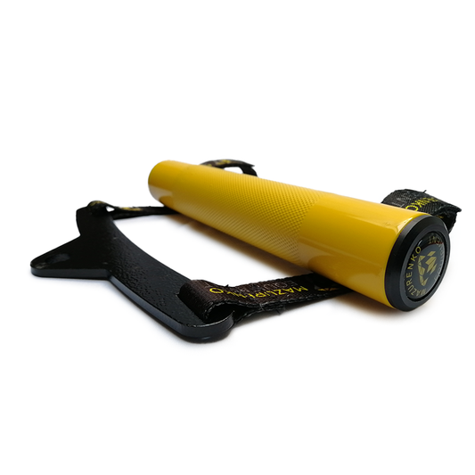 HANDLE ON TAPES - aluminium, black tape