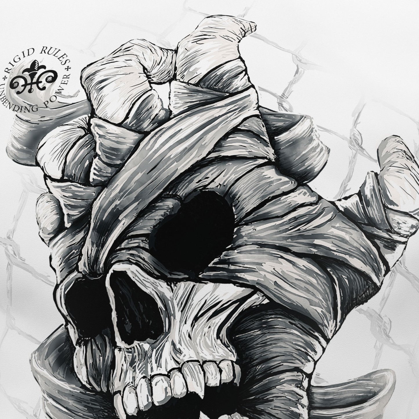 SKULL HAND Rigit Rules T-Shirt - white