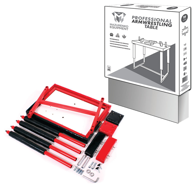 Professional Armwrestling Table - red / blue