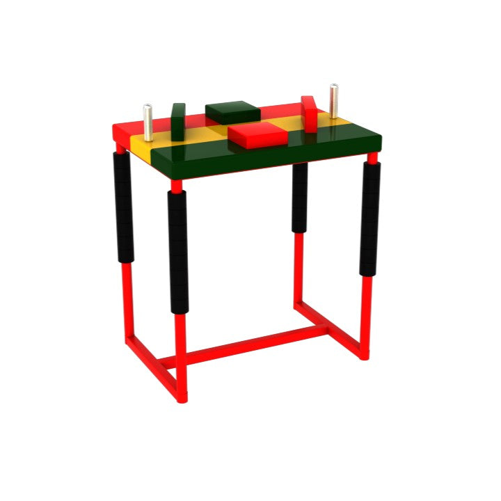 Professional Armwrestling Table - 3 colors / horizontal stripes