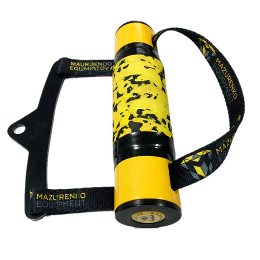 HANDLE ON TAPES WITH WRIST FIXATION - metal, black tape