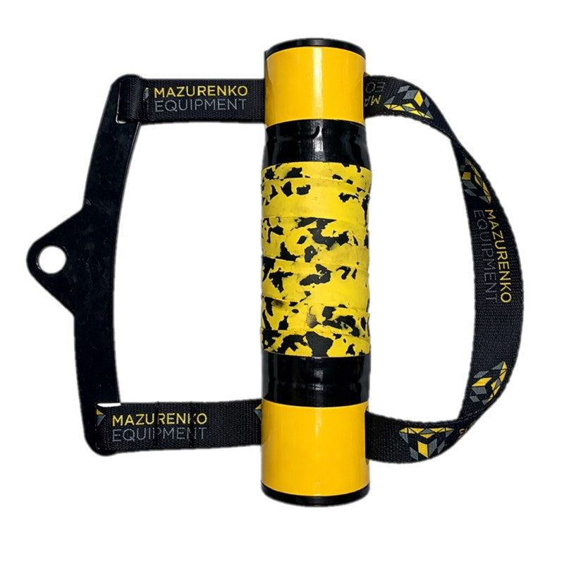 HANDLE ON TAPES WITH WRIST FIXATION - metal, black tape