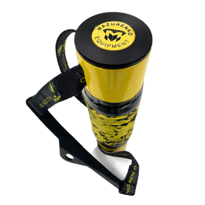 HANDLE ON TAPES WITH WRIST FIXATION - metal, black tape