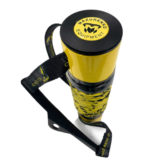 HANDLE ON TAPES WITH WRIST FIXATION - metal, black tape