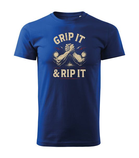 Deep blue Grip it & rip it Armwrestling - COTTON