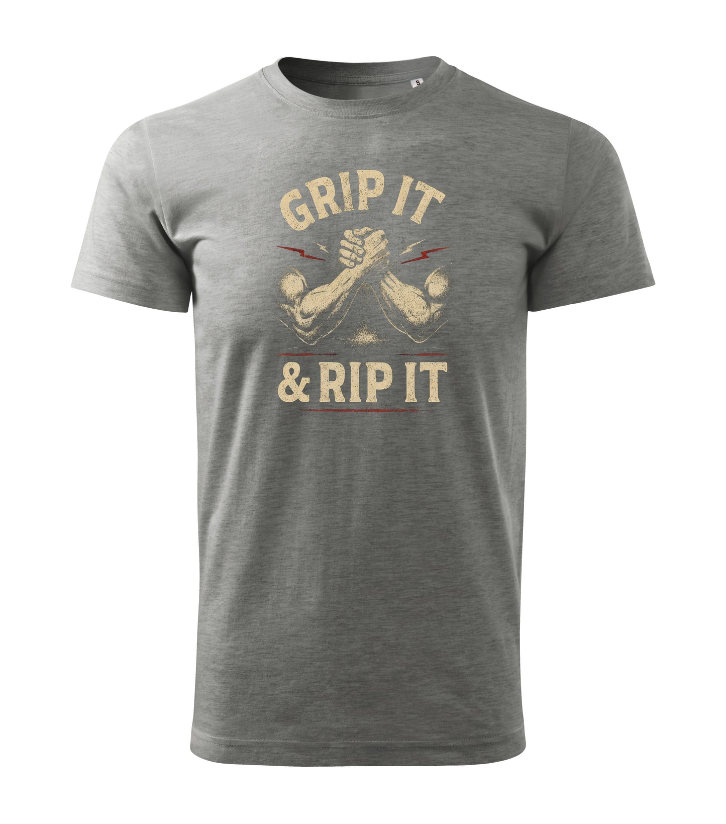 Grey Grip it & rip it Armwrestling - COTTON