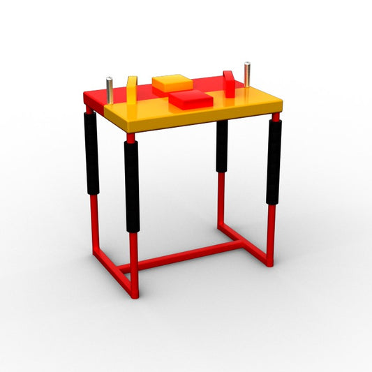 Professional Armwrestling Table - red / yellow