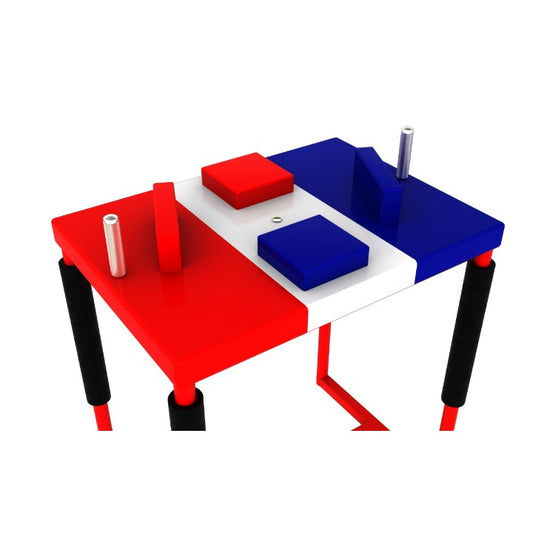 Professional Armwrestling Table -  3 colors / vertical stripes